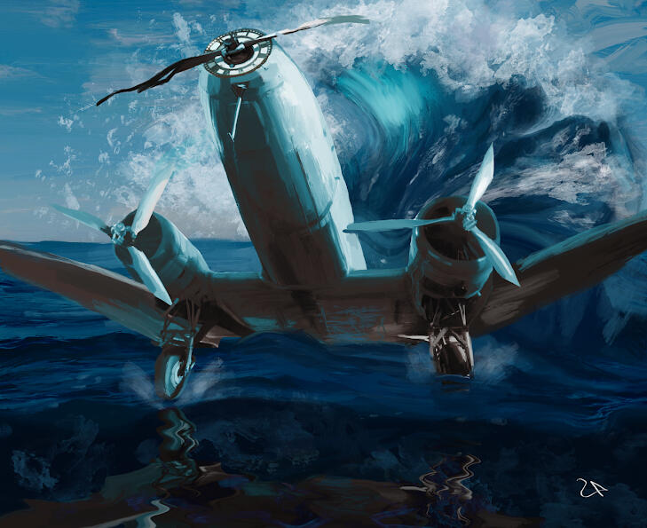 clock plane in ocean concept design